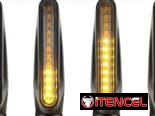Flasher interno incorporado Indicadores secuenciales, flexibles, muy brillantes, finos-aerodinámicos, más largos (12 led