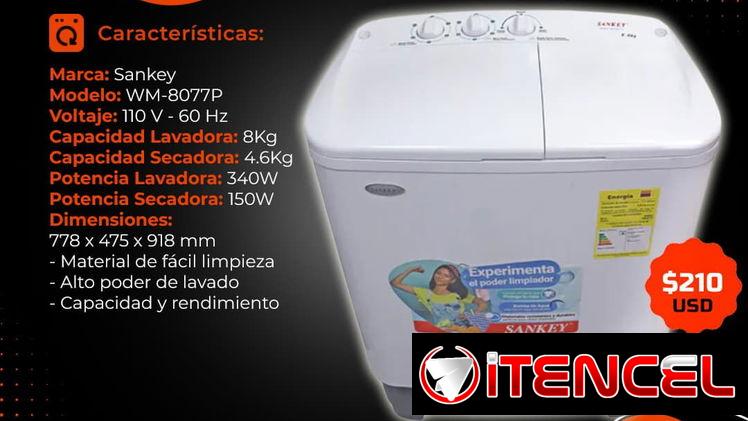 🚨 8KG 🚨 LAVADORA SEMIAUTOMÁTICA SANKEY 8KG. MENSAJERÍA CON FACTURA Y GARANTÍA. TLF 54833699