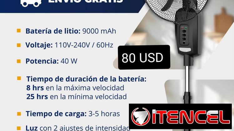 Ventilador recargable