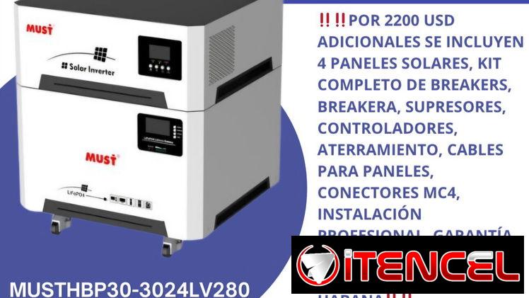 Kit solares 3000W, 4000W y 6000W