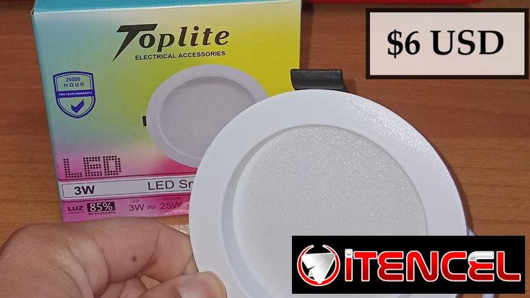 LÁMPARA INTELIGENTE LED EMPOTRADA RGB 3W, ENTREGA DE FACTURA. VARIEDAD DE ÚTILES DEL HOGAR, ETC