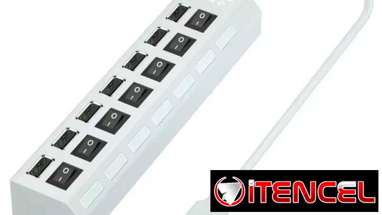Regletas USB de 7 puertos