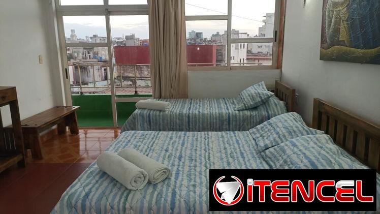 Renta de departamento de dos habitaciones en centro Habana