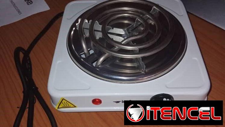 COCINA ELÉCTRICA IUNKE 1000 W, ENTREGA DE FACTURA, VARIEDAD DE COCINAS DE INDUCCIÓN, INFRARROJAS, ETC