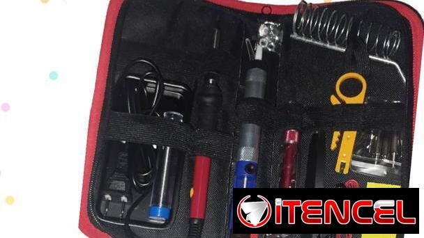 Set de cautín con estuche