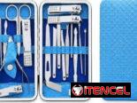 KIT DE MANICURA Y PEDICURA CON ESTUCHE PREMIUM 12 PCS