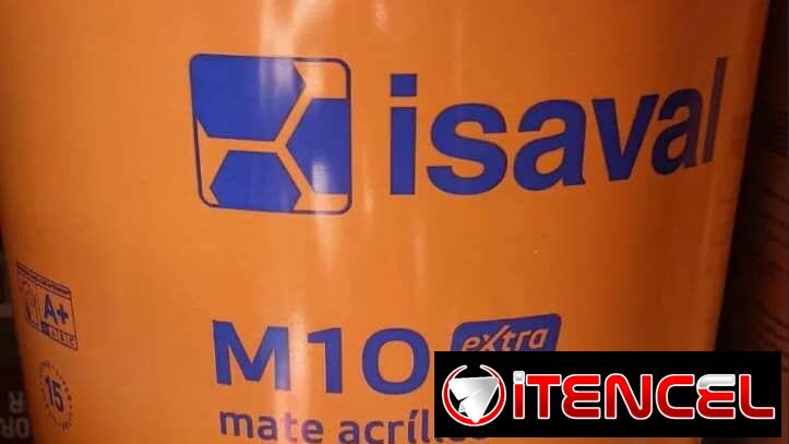 Pintura vinil euroquimica y isaval 15 litros antimoho ATM blanco coco importadas de España en nuestro almacén en playa