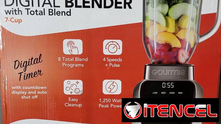 Batidora Gourmia Digital Blender alta calidad y 1250w depotencia, vaso grande de cristal 1.65 L nueva en caja-60usd