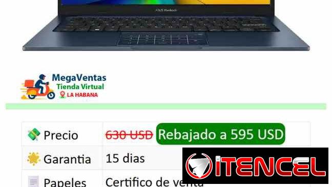 Laptop Asus 14 ” I7 12 / 512 G