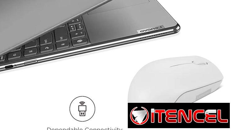 Mouse Inalámbrico Lenovo 300 2.4G🖱️Ambidiestro, Compacto, 12 Meses Batería🔋DPI 1000, USB Nano💼Envío* + Garantía**