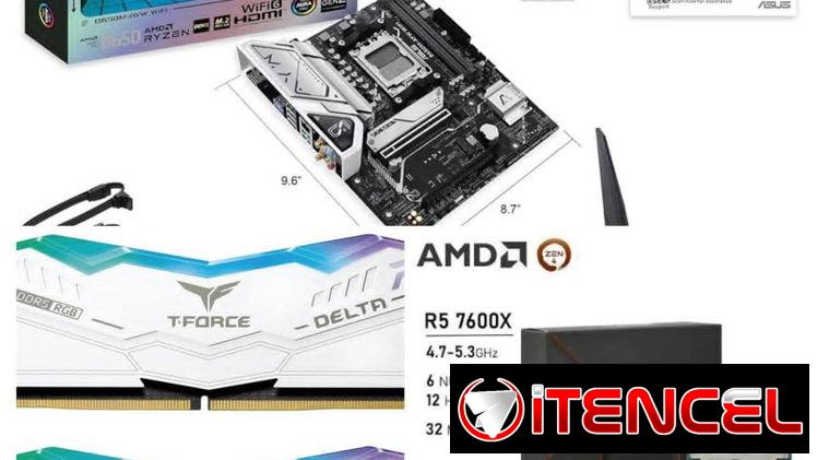 Tengo más cosas Kit amd prácticamente new Solo venta usd   💲420usd ASUS B650M-AYW WiFi AMD B650 Micro-ATX Motherboard w