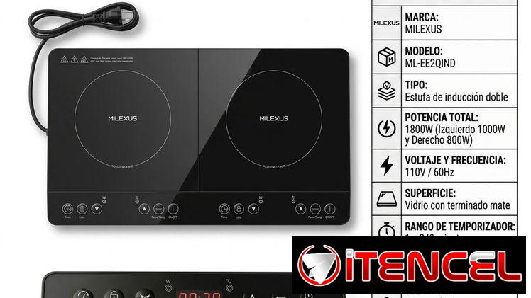 Estufa de Inducción Doble Milexus