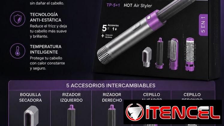 Cepillos eléctricos 5 en 1 para el cabello