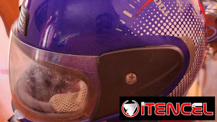 Casco integral azul