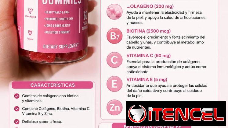 Colágeno en gomitas.  Envío incluido