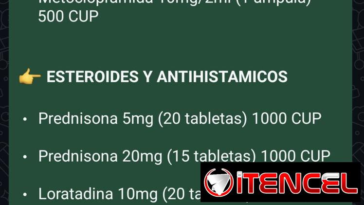 MEDICAMENTOS IMPORTADOS Dipirona Paracetamol Prednisona Glimepirida Metformina Metoclopramida Vitaminas Complejo B Crema