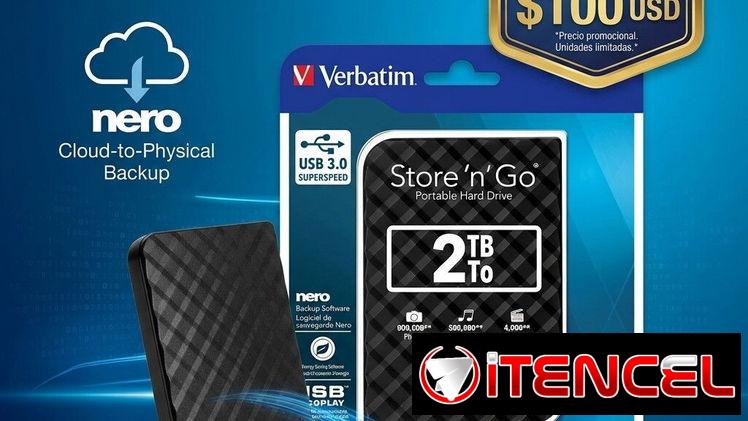 Disco Duro Externo 2TB Verbatim Store n’ Go