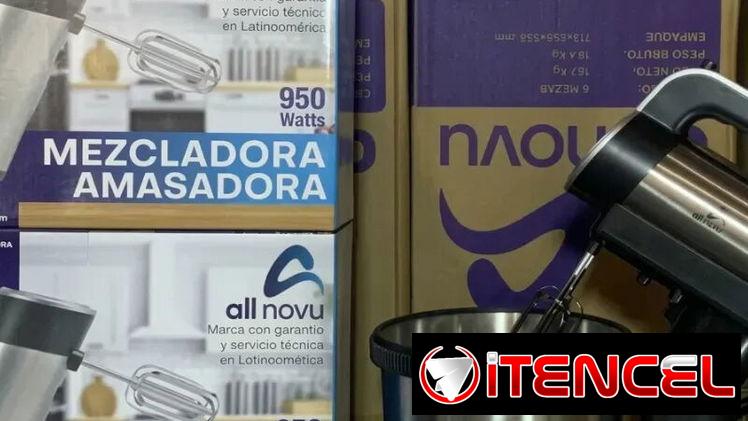 Batidora Mezcladora-Amasadora All Novu | 950W de Potencia | Bowl de Acero Inoxidable