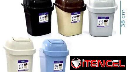 Cesto de basura con tapa 10 L (cv)