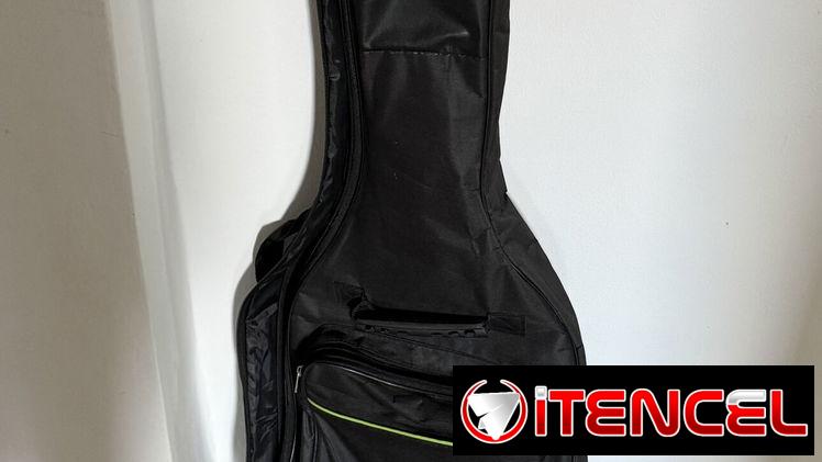 guitarra eléctrica con su funda