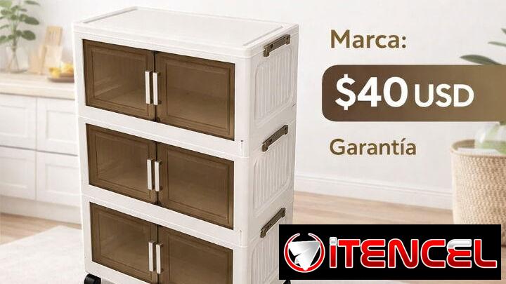 CAJA DE ALMACENAMIENTO PLEGABLE DE 3 CAPAS