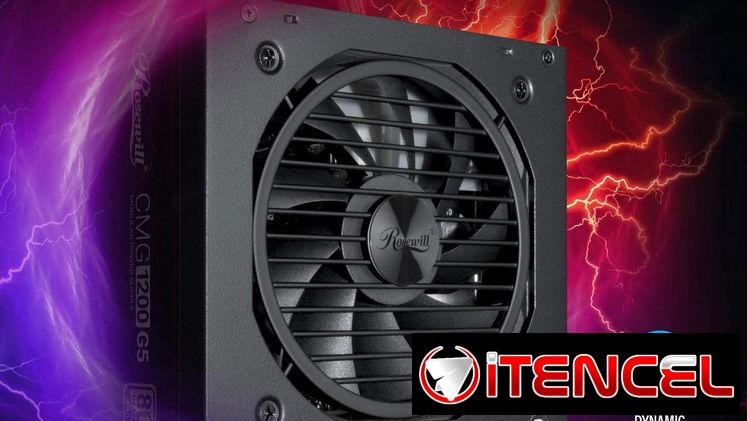 Fuente marca ROSEWILL modelo CMG1200 G5, 1200W/100A, 80+ ORO, Full modular, NUEVA en su caja