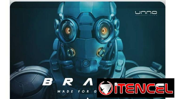 Mouse Pad Gamer Unno Tekno Brave Grande Antideslizante Precisión Baja Fricción Alfombrilla Gaming Oversize