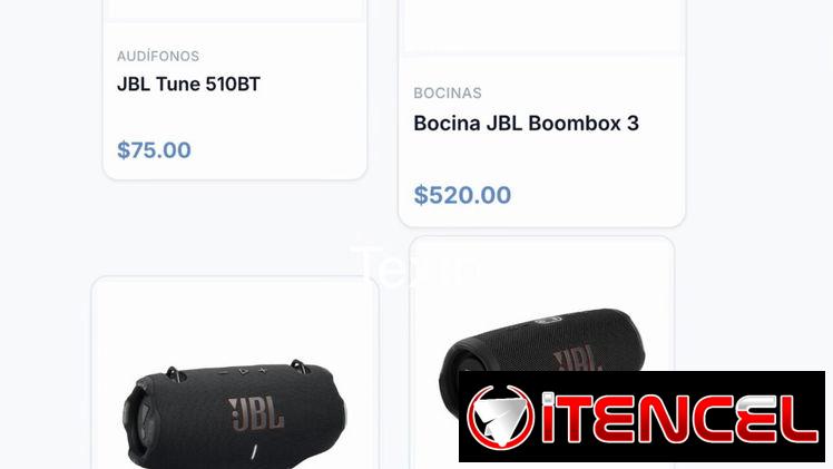 Bocinas JBL, Clip 4, Flip 7, Charge 5, Charge 6, Xtreme 4, Boombox 3