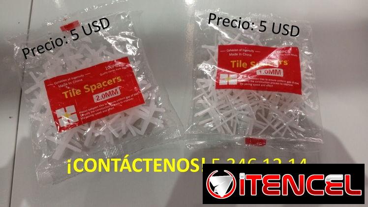 Espaciadores, Alicates, Cuñas y Clips todo para nivelar baldosas.