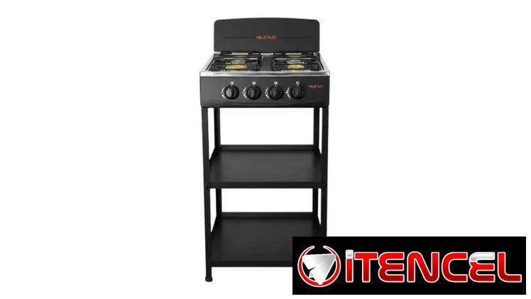 COCINA DE GAS DE CUATRO QUEMADORES MILEXUS CON ORGANIZADOR VPT-0111