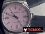 Rolex Oyster Perpetual ( copia excelente calidad) esfera rosa acero inoxidable 36mm