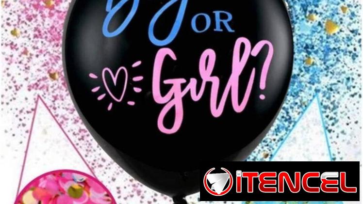 Globo negro para revelación de sexo