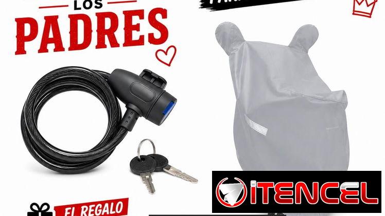 Capa protectora para moto + Candado de cable con llave de alta seguridad