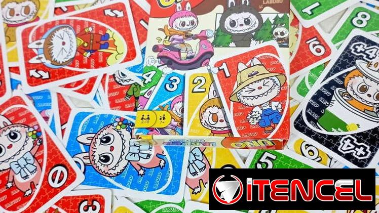 JUEGO CARTAS UNO CLÁSICA TEMÁTICA LABUBU (Contiene 108 cartas)