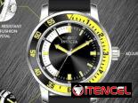 ⌚ RELOJ INVICTA SPECIALTY HOMBRE 45MM, ACERO, CUARZO JAPONÉS, SILICONA NEGRA/AMARILLA – ENVÍO DISPONIBLE HABANA