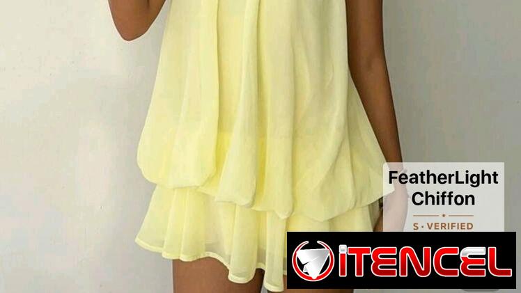 Vestido amarillo elegante