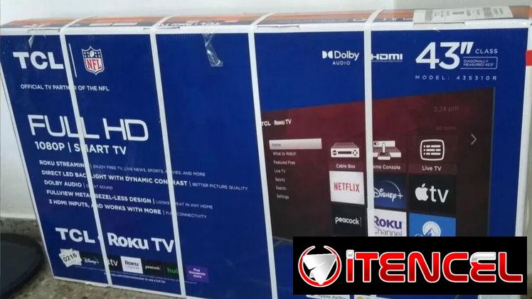TELEVISOR TCL 43 PULGADAS ROKU TV