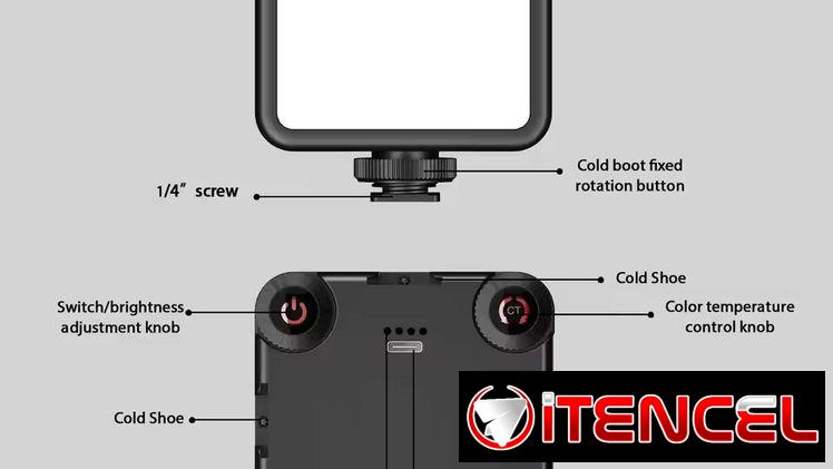 Luz led recargable grabacion