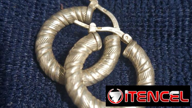 Argollas de plata ITALY 925 (4 gramos c/u)
