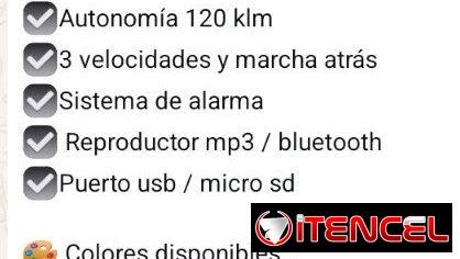 Moto Eléctrica Topmat y Bucaty Shira
