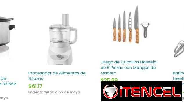 televisores, aparatos para la cocina y más. Equipos para el hogar.