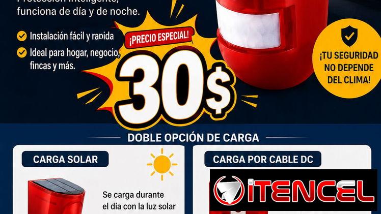 Alarmas con sensor de movimiento perfectas para cuidar paneles , exteriores e interiores