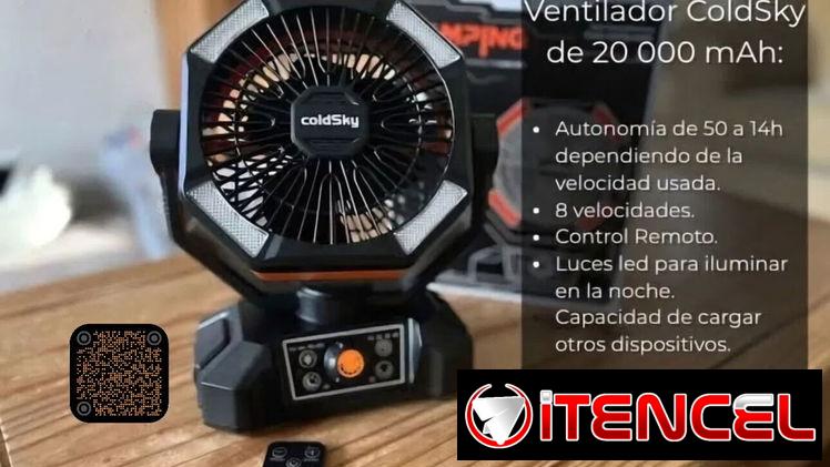 El mejor ventilador Recargable, coldsky