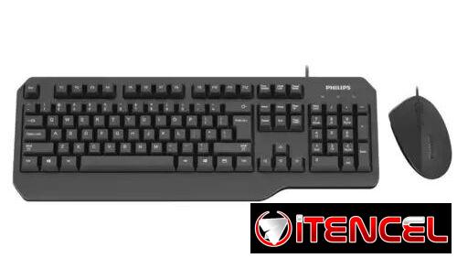 Combo Teclado y Mouse Philips SPT6202 USB