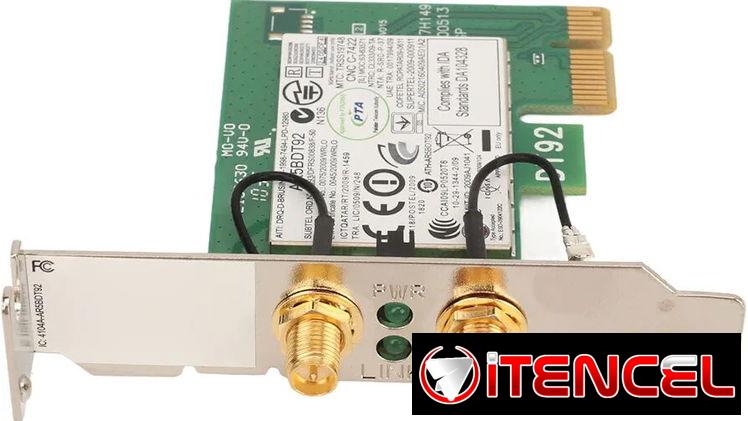 PCIE Card para Adaptador de tarjeta de red para banda 2.4ghz y 5ghz.