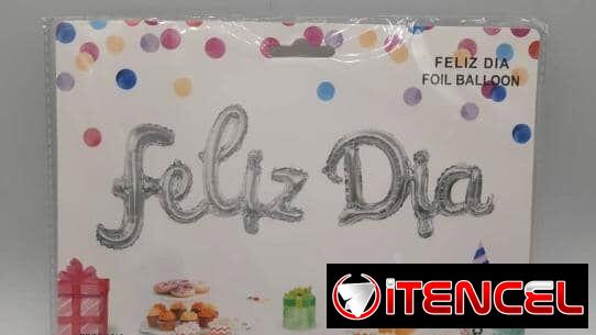 Cartel inflable Feliz Día, Feliz cumpleaños, bienvenido, bienvenida