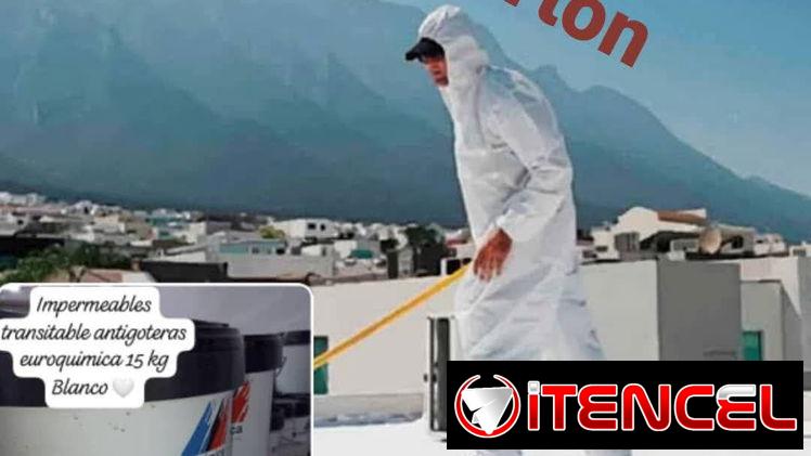 Impermeables transitable antigoteras euroquimica 15 litros con fibras incorporadas no necesita mallas importada de Españ