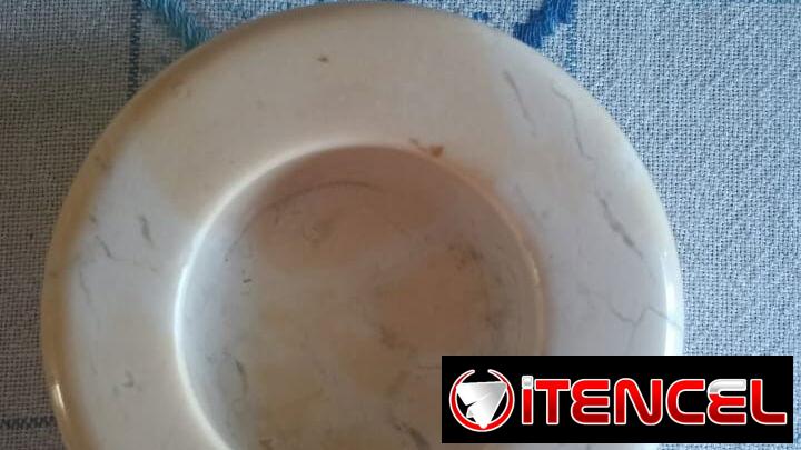 Cenicero de mármol beige
