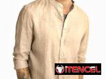 Juego de lino beige para hombre , conjunto beige de lino , camisa beige , pantalon beige, ropa de lino