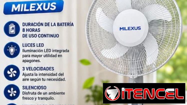 Ventiladores Recargables de 16′ 60usd